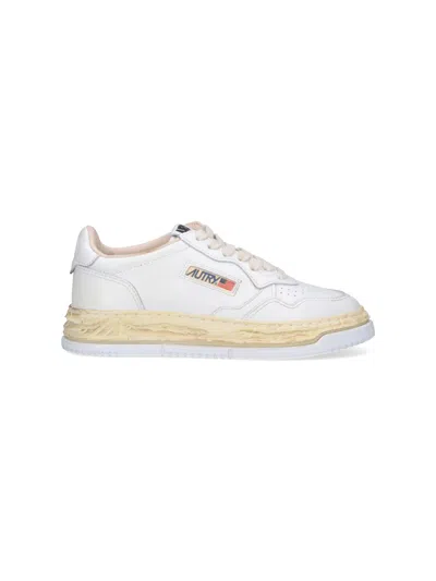Autry X Mihara Yasuhiro Medalist Super Vintage Sneakers In White