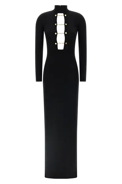 Elisabetta Franchi 'red Carpet' Dress In Black