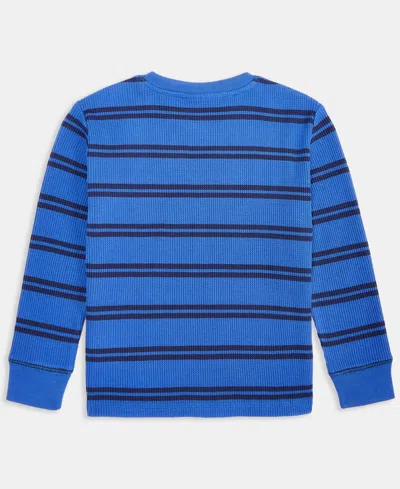 Epic Threads Toddler Boys Striped Crewneck Thermal Sweatshirt In Multi