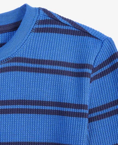 Epic Threads Toddler Boys Striped Crewneck Thermal Sweatshirt In Multi
