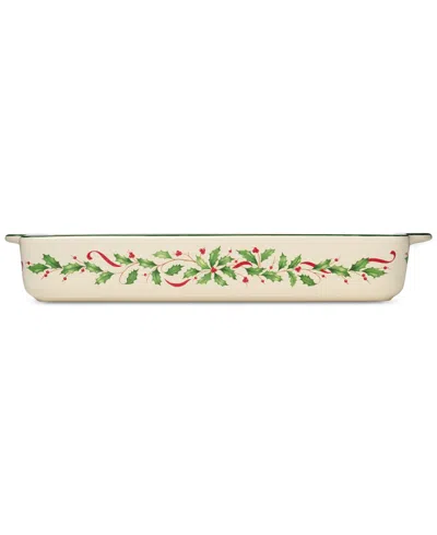 Lenox Holiday Rectangular Large Baking Dish In Neutral