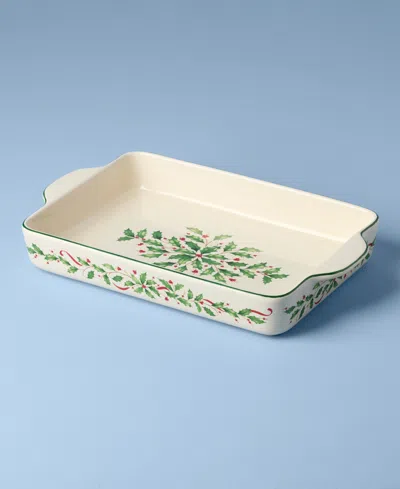 Lenox Holiday Rectangular Large Baking Dish In Neutral