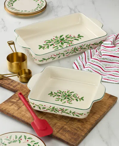 Lenox Holiday Rectangular Large Baking Dish In Neutral