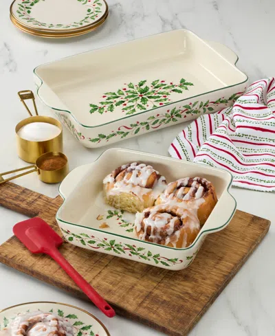 Lenox Holiday Rectangular Large Baking Dish In Neutral