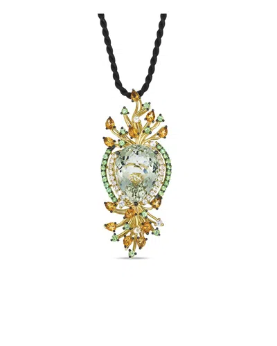 Le Vian Multi-gemstone Silk Cord Pendant Necklace (19-1/3 Ct. T.w.) In 14k Yellow Gold, 18" In Gold
