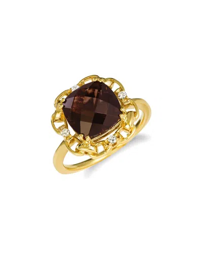 Le Vian ® Chocolate Quartz® 14k 3.56 Ct. Tw. Diamond & Smoky Quartz Ring In Gold