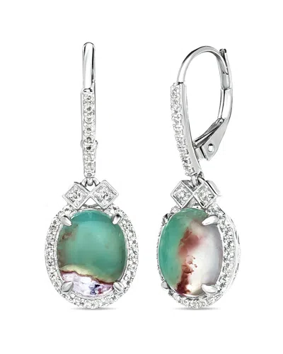 Le Vian ® Peacock Aquaprase™ 14k 4.16 Ct. Tw. Aquaprase Candy Dangle Earrings In Metallic