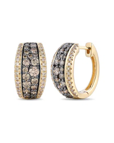 Le Vian ® Chocolate And Honey 14k 1.14 Ct. Tw. Diamond Huggie Earrings