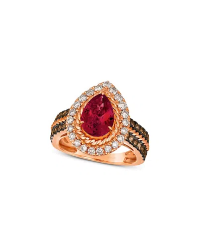 Le Vian ® Pomegranate Garnet™ 14k Rose Gold 3.74 Ct. Tw. Diamond & Garnet Ring In Gold