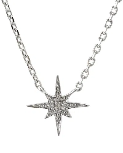 Diamond Select Cuts 0.03 Ct. Tw. Diamond Silver Necklace