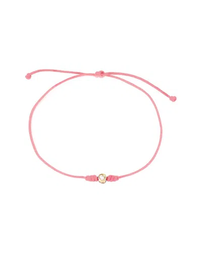 Diamond Select Cuts 0.05 Ct. Tw. Diamond 14k Bracelet In Pink