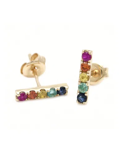 Gemstones 0.35 Ct. Tw. Multi Gem 14k Earrings