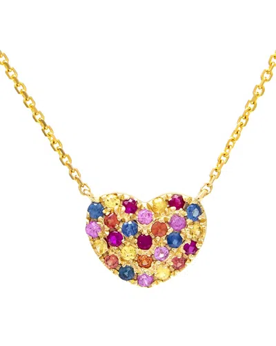 Gemstones 0.35 Ct. Tw. Multi Gem 14k Necklace