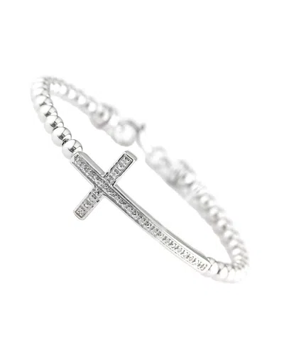 Diamond Select Cuts 0.05 Ct. Tw. Diamond Silver Bangle