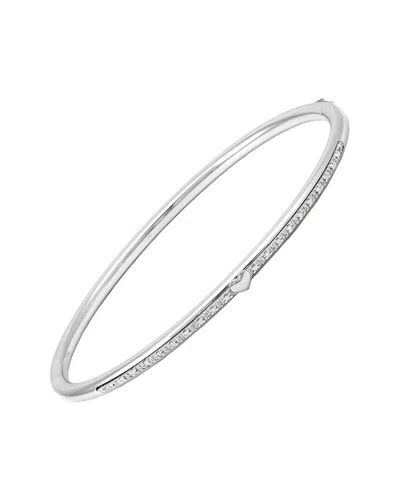 Diamond Select Cuts 0.09 Ct. Tw. Diamond Silver Bangle