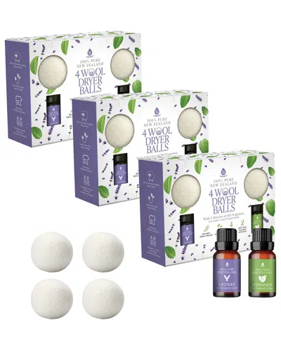 Pursonic Wool Dryer Balls 3-pack Bundle In Multi