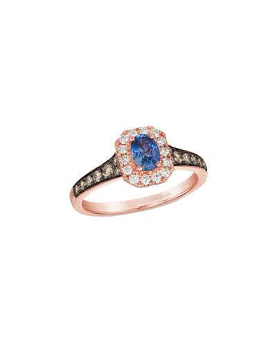 Le Vian ® Blueberry Sapphire™ 14k Rose Gold 0.92 Ct. Tw. Diamond & Sapphire Ring In Gold