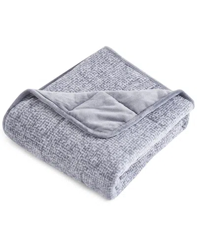 Dreamnest Velvet To Velvet Weighted Throw Blanket In Gray