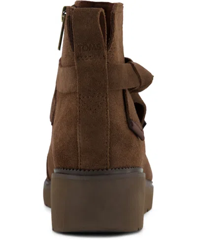 Toms Women's Womens Marlow Boot Water Repellent Oak Suede In Brown