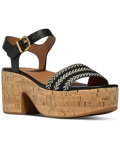 Fitflop Women's Plattforms V-weave Heeled Ankle-strap Sandals In Multi