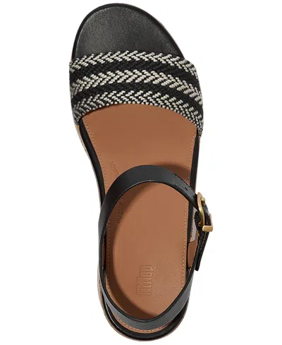 Fitflop Women's Plattforms V-weave Heeled Ankle-strap Sandals In Multi