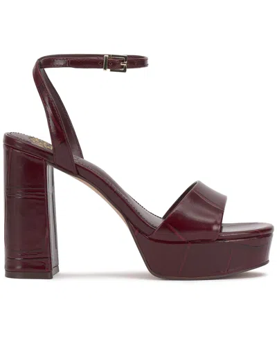 Vince Camuto Pendry Platform Sandal In Burgundy