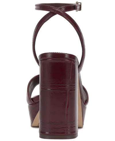 Vince Camuto Pendry Platform Sandal In Burgundy