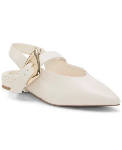 Vince Camuto Amoret Buckle Slingback Mule In White