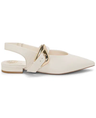 Vince Camuto Amoret Buckle Slingback Mule In White