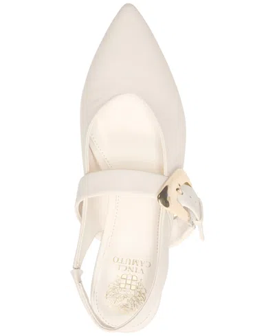 Vince Camuto Amoret Buckle Slingback Mule In White