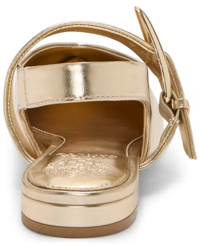 Vince Camuto Amoret Buckle Slingback Mule In Gold