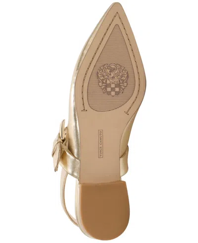 Vince Camuto Amoret Buckle Slingback Mule In Gold