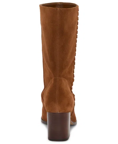 Vince Camuto Women's Lorrys Block Heel Boots In Brown