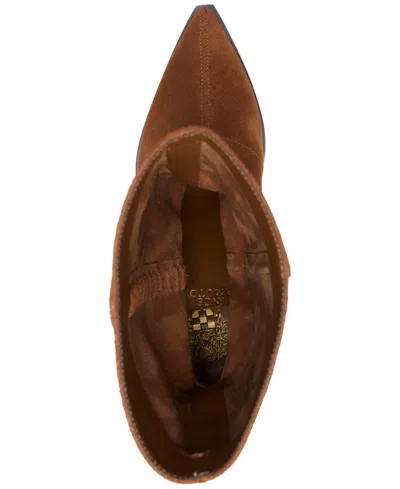 Vince Camuto Women's Lorrys Block Heel Boots In Brown