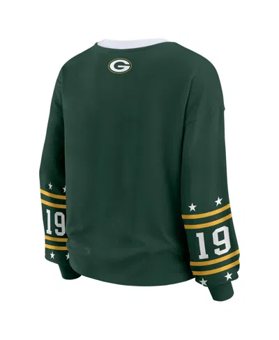 Wear By Erin Andrews Women's Green Green Bay Packers Plus Size Sport Long-sleeve T-shirt In Green