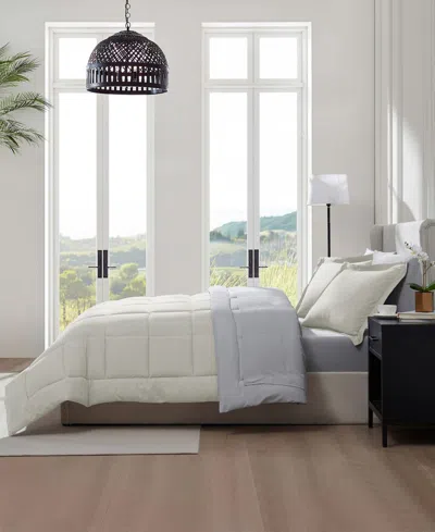 Nestl Luxury Soft Reversible 7-pc. Comforter Set, California King In White