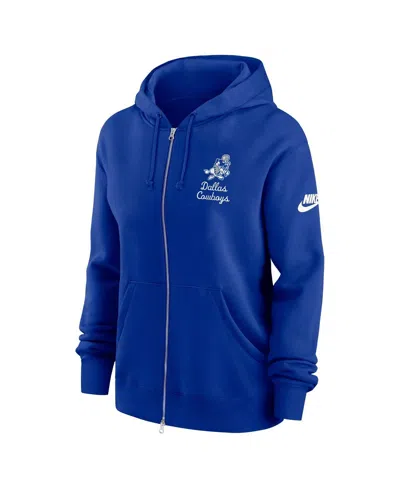 Nike Seattle Seahawks Phoenix Rewind  Women's Nfl Full-zip Hoodie In Blue