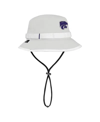 Nike Men's Gray Kansas State Wildcats 2025 On-field Boonie Performance Bucket Hat In White