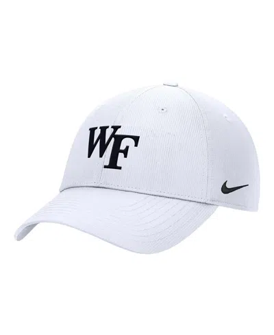 Nike Men's White Wake Forest Demon Deacons 2025 On-field Club Performance Adjustable Hat In White
