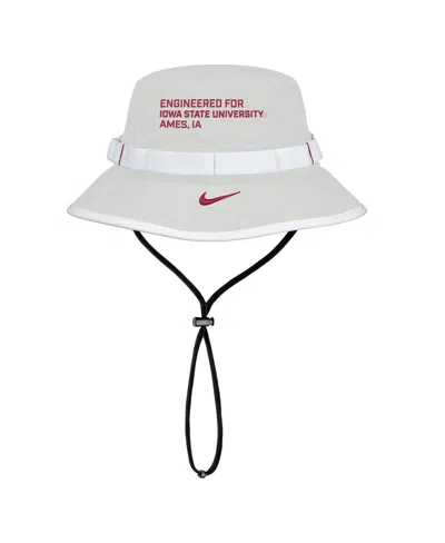 Nike Men's Gray Iowa State Cyclones 2025 On-field Boonie Performance Bucket Hat In White