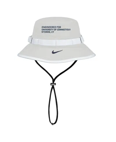 Nike Men's Gray Uconn Huskies 2025 On-field Boonie Performance Bucket Hat In White