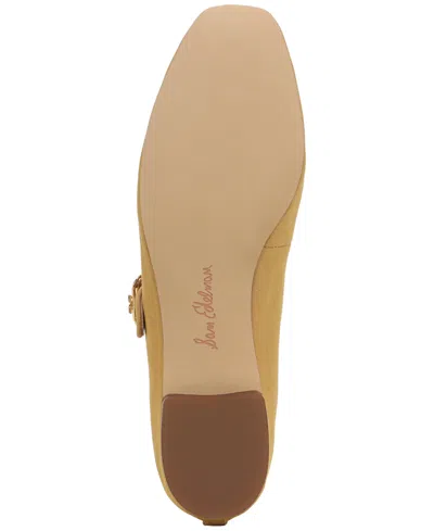 Sam Edelman Women's Michaela Buckled Mary Jane Flats In Nude