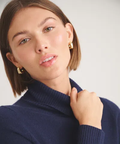Naadam Basic Cashmere Turtleneck Sweater In Blue