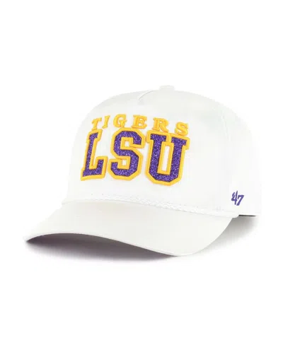 47 Brand '47 Women's Brand White Lsu Tigers Outspoken Hitch Adjustable Hat In White