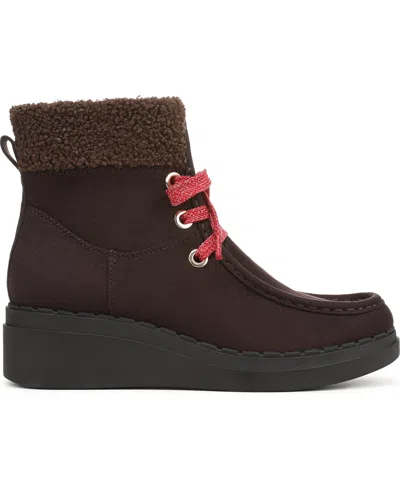 Lifestride Devon Wedge Winter Boot In Brown