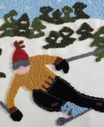 Eddie Bauer Ski Hills Decorative Pillow, 20" X 20" In Multi