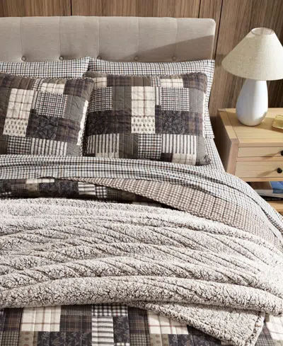 Eddie Bauer Antique Cotton Reversible 3-pc. Quilt Set, King In Multi