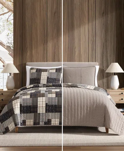 Eddie Bauer Antique Cotton Reversible 3-pc. Quilt Set, King In Multi