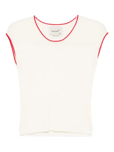 Bambah Olivia Knitted Top In Neutral