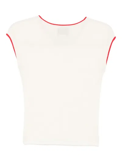 Bambah Olivia Knitted Top In Neutral